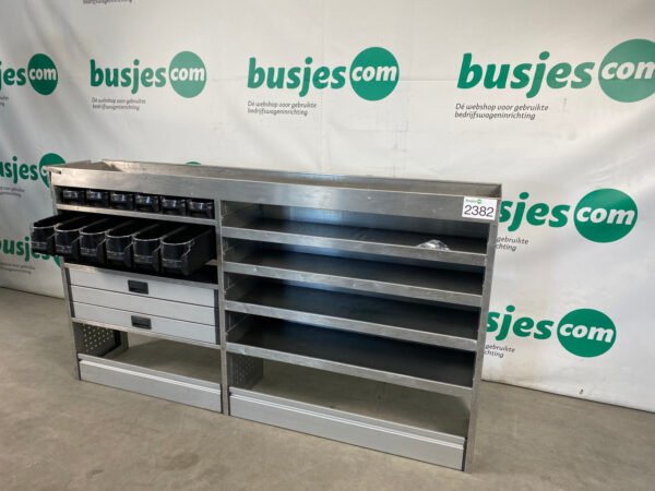 Aluca aluminium bedrijfswageninrichting gebruikt (nr 2382) - Afbeelding 7