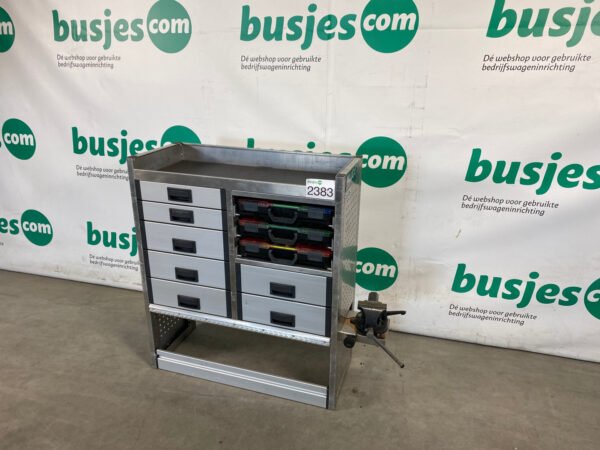 Aluca aluminium bedrijfswageninrichting gebruikt (nr 2383) - Afbeelding 5