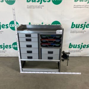 Aluca aluminium bedrijfswageninrichting gebruikt (nr 2384)