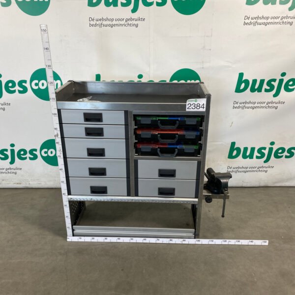 Aluca aluminium bedrijfswageninrichting gebruikt (nr 2384) - Afbeelding 2