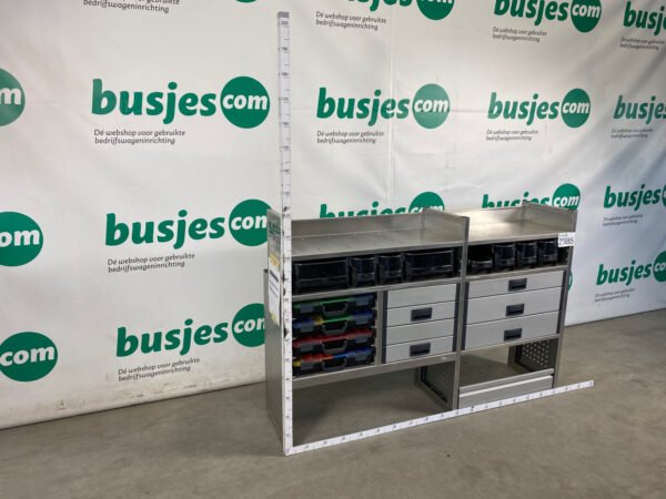 Aluca aluminium bedrijfswageninrichting gebruikt (nr 2385) - Afbeelding 3