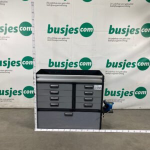 Aluca aluminium bedrijfswageninrichting gebruikt (nr 2386)
