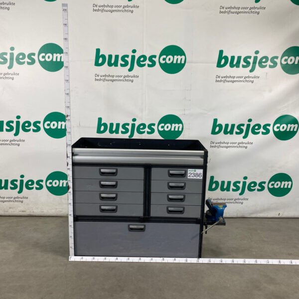 Aluca aluminium bedrijfswageninrichting gebruikt (nr 2386) - Afbeelding 2