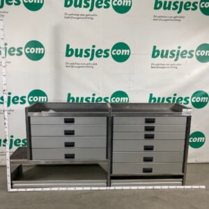 Aluca aluminium bedrijfswageninrichting gebruikt (nr 2392)