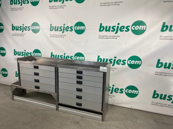 Aluca aluminium bedrijfswageninrichting gebruikt (nr 2392) - Afbeelding 4