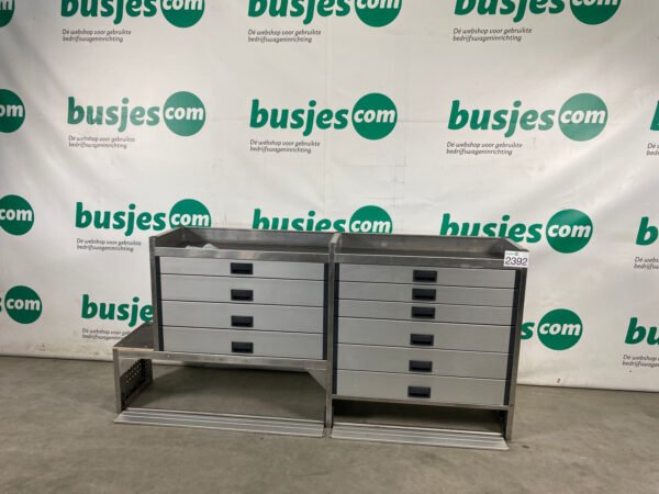 Aluca aluminium bedrijfswageninrichting gebruikt (nr 2392) - Afbeelding 5