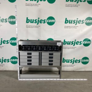 Aluca aluminium bedrijfswageninrichting gebruikt (nr 2410)