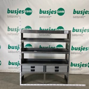Aluca aluminium bedrijfswageninrichting gebruikt (nr 2411)