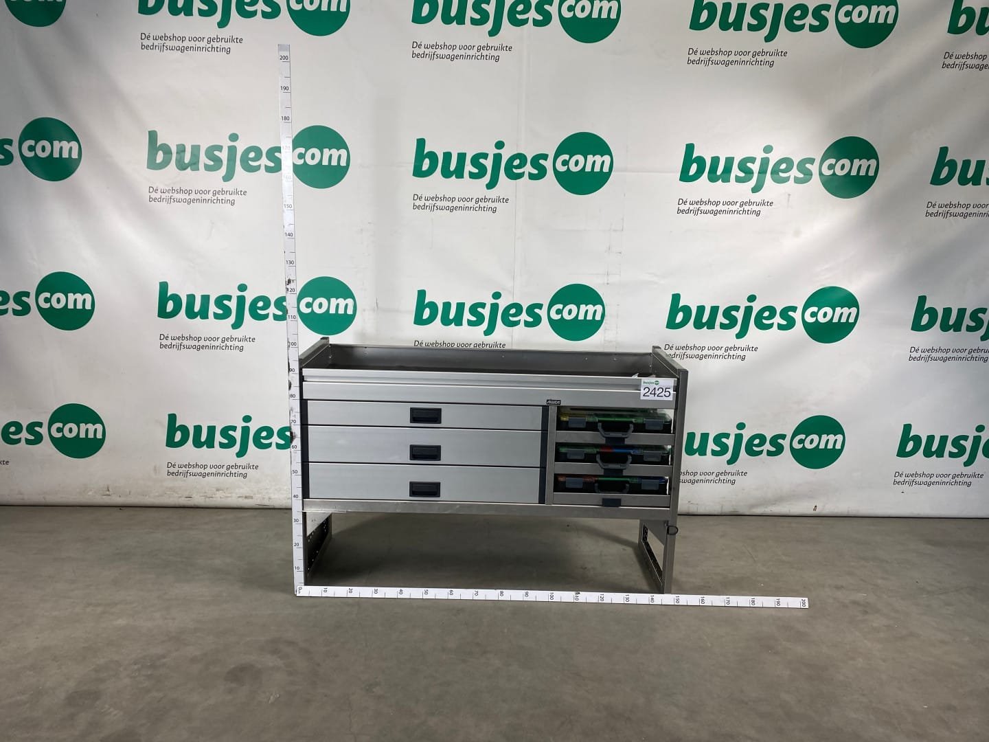 Aluca aluminium bedrijfswageninrichting gebruikt (nr 2425)