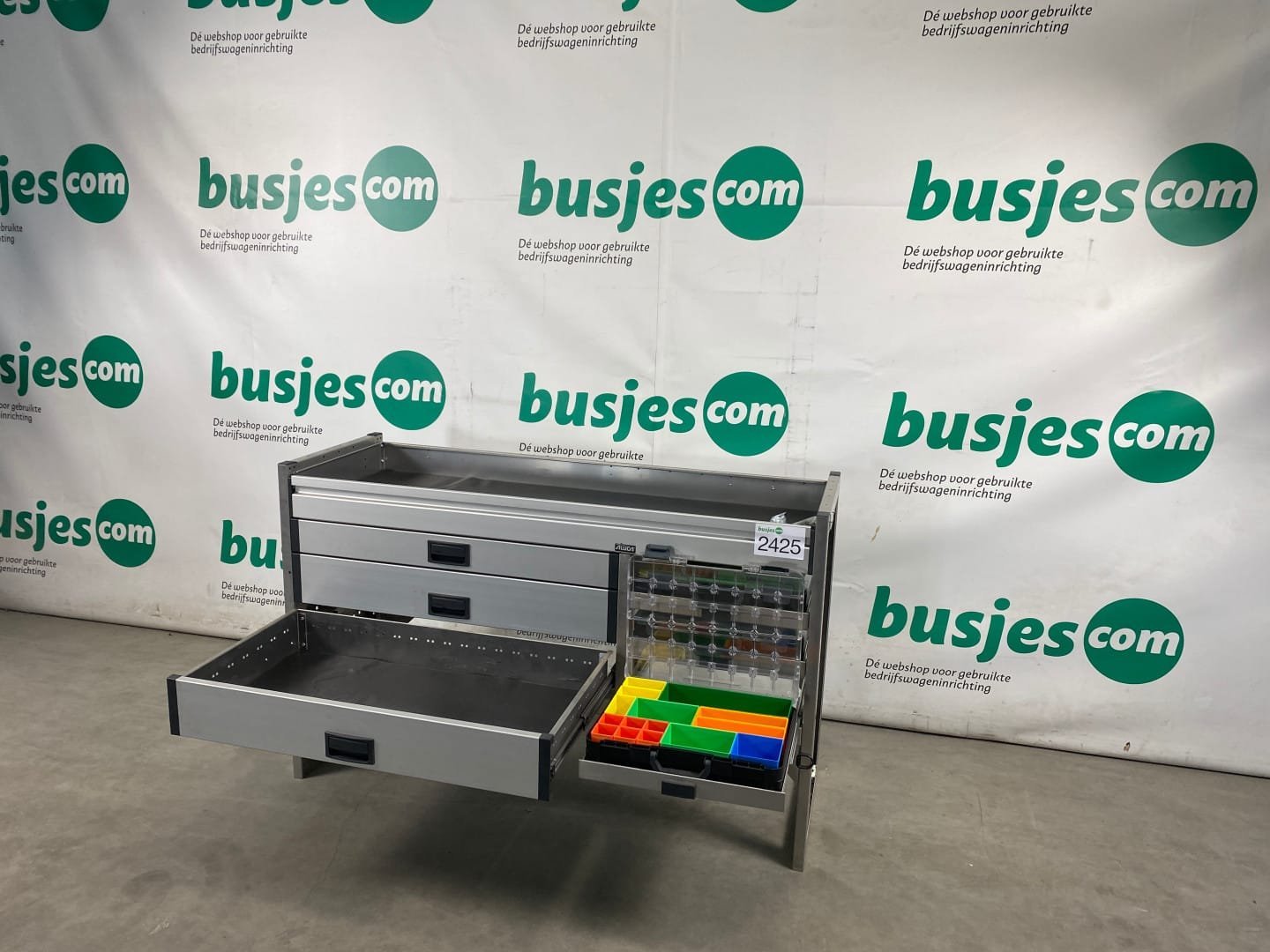 Aluca aluminium bedrijfswageninrichting gebruikt (nr 2425) - Afbeelding 5