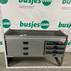 Aluca aluminium bedrijfswageninrichting gebruikt (nr 2426)