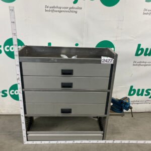 Aluca aluminium bedrijfswageninrichting gebruikt (nr 2427)
