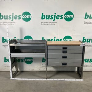 Aluca aluminium bedrijfswageninrichting gebruikt (nr 2431)