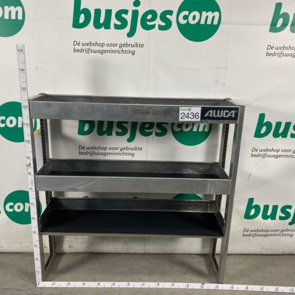 Aluca aluminium bedrijfswageninrichting gebruikt (nr 2436)