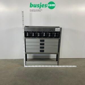 Aluca aluminium bedrijfswageninrichting gebruikt (nr 2483)