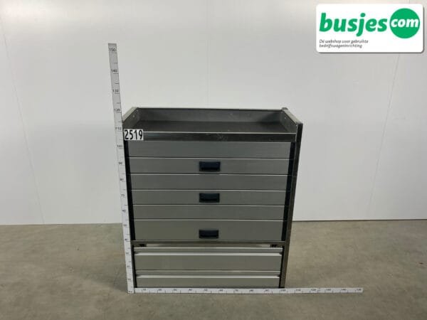 Aluca aluminium bedrijfswageninrichting gebruikt (nr 2519)