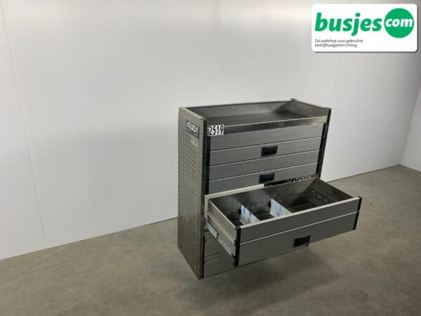 Aluca aluminium bedrijfswageninrichting gebruikt (nr 2519) - Afbeelding 5