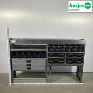 Aluca aluminium bedrijfswageninrichting gebruikt (nr 2522)