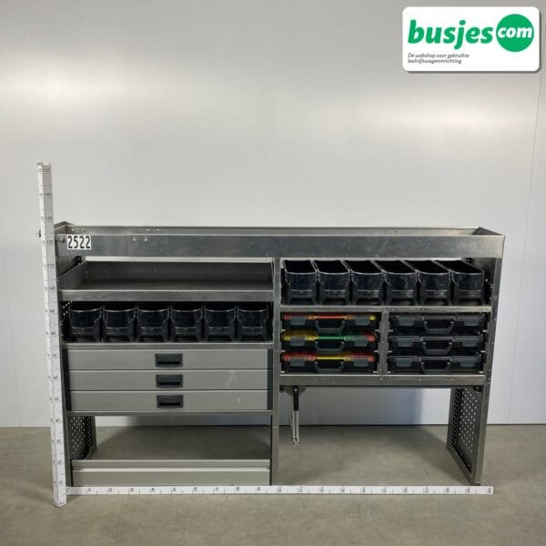 Aluca aluminium bedrijfswageninrichting gebruikt (nr 2522)