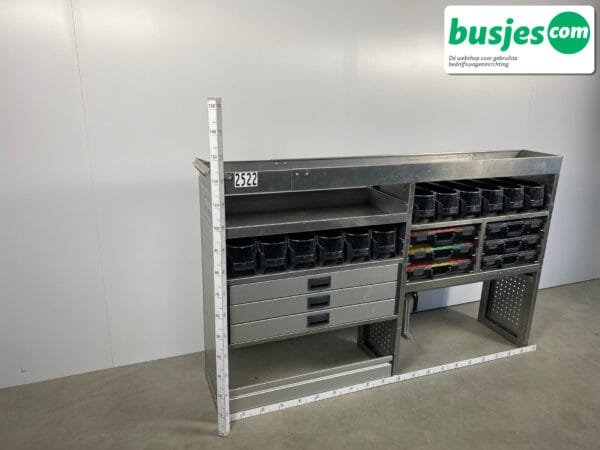 Aluca aluminium bedrijfswageninrichting gebruikt (nr 2522) - Afbeelding 3