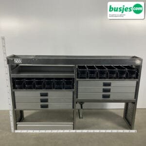 Aluca aluminium bedrijfswageninrichting gebruikt (nr 2533)