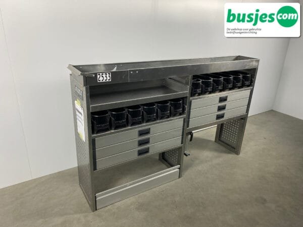Aluca aluminium bedrijfswageninrichting gebruikt (nr 2533) - Afbeelding 4
