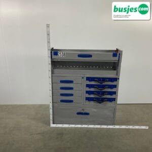 Sortimo staal alu gebruikte bedrijfswagen inrichting (nr 2538)