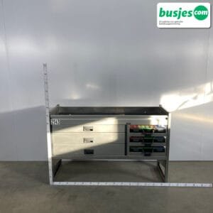 Aluca aluminium bedrijfswageninrichting gebruikt (nr 2543)