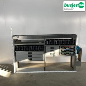 Aluca aluminium bedrijfswageninrichting gebruikt (nr 2545)