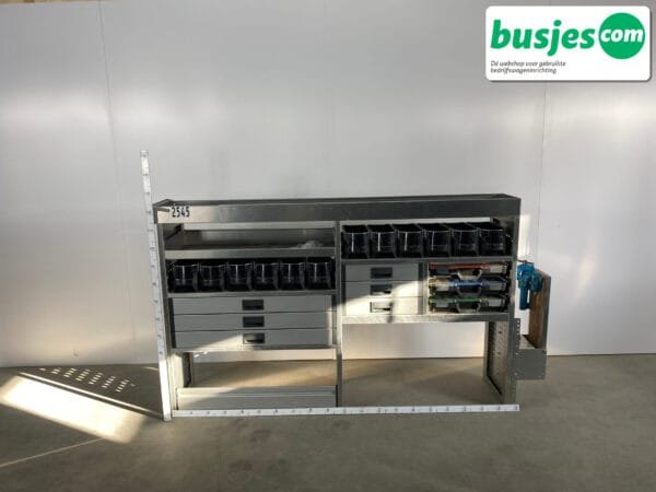 Aluca aluminium bedrijfswageninrichting gebruikt (nr 2545) - Afbeelding 2