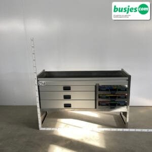 Aluca aluminium bedrijfswageninrichting gebruikt (nr 2546)