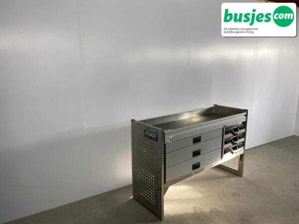 Aluca aluminium bedrijfswageninrichting gebruikt (nr 2546) - Afbeelding 4