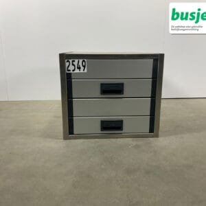 Aluca aluminium bedrijfswageninrichting gebruikt (nr 2549)