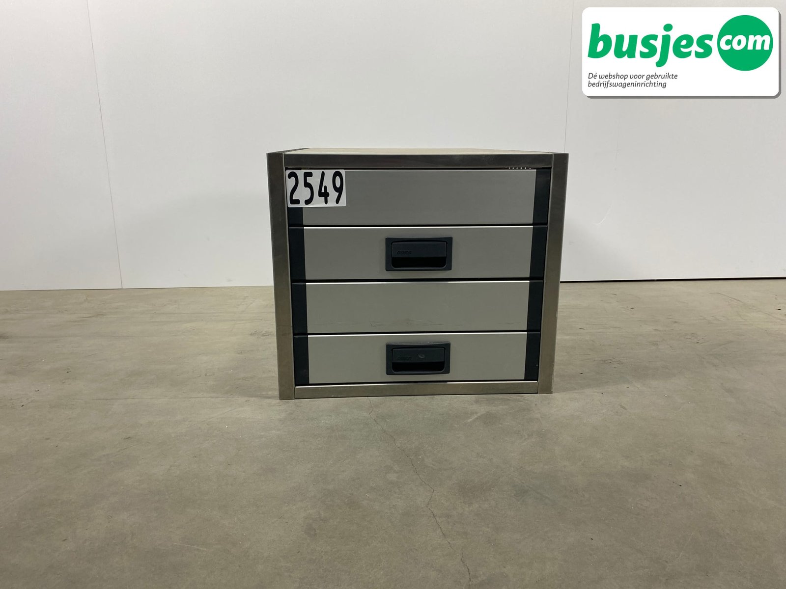 Aluca aluminium bedrijfswageninrichting gebruikt (nr 2549)