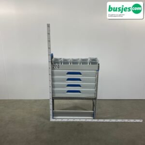 Sortimo staal alu gebruikte bedrijfswagen inrichting (nr 2550)