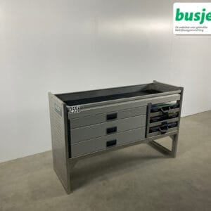 Aluca aluminium bedrijfswageninrichting gebruikt (nr 2556)