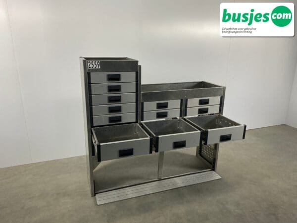 Aluca aluminium bedrijfswageninrichting gebruikt (nr 2559) - Afbeelding 4