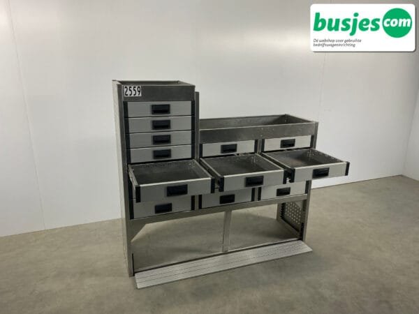 Aluca aluminium bedrijfswageninrichting gebruikt (nr 2559) - Afbeelding 5