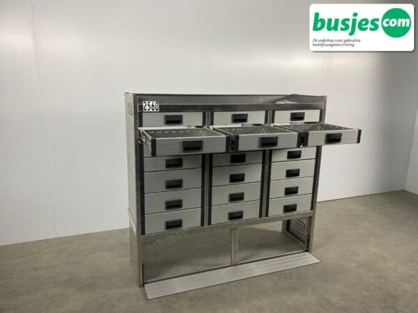 Aluca aluminium bedrijfswageninrichting gebruikt (nr 2560) - Afbeelding 11