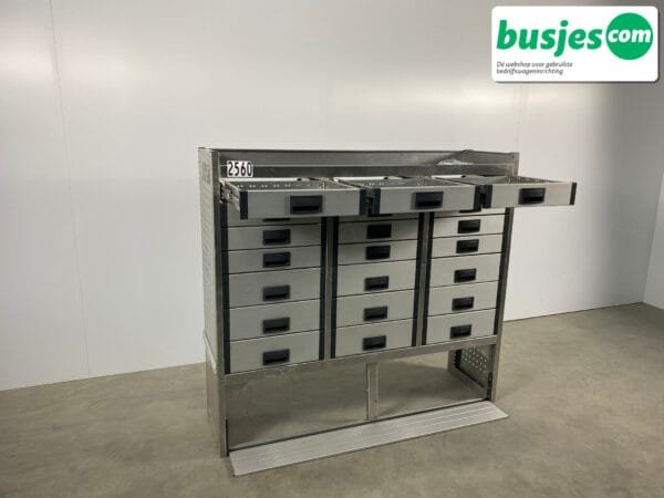 Aluca aluminium bedrijfswageninrichting gebruikt (nr 2560) - Afbeelding 12