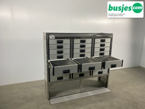 Aluca aluminium bedrijfswageninrichting gebruikt (nr 2560) - Afbeelding 8