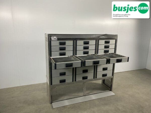 Aluca aluminium bedrijfswageninrichting gebruikt (nr 2560) - Afbeelding 9