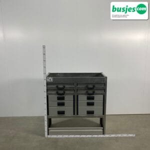 Aluca aluminium bedrijfswageninrichting gebruikt (nr 2563)