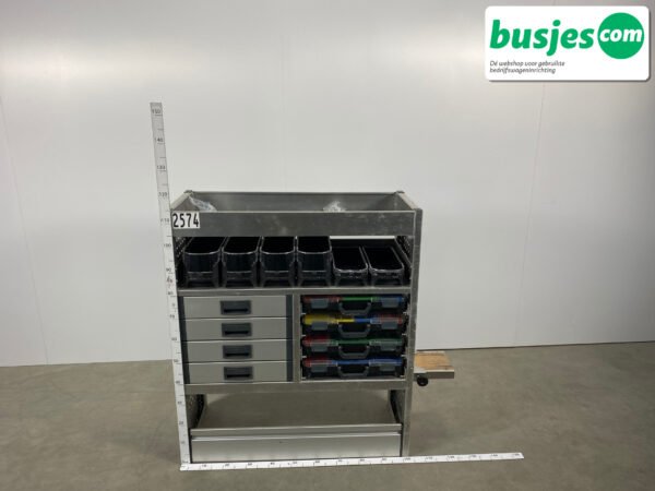 Aluca aluminium bedrijfswageninrichting gebruikt (nr 2574) - Afbeelding 2