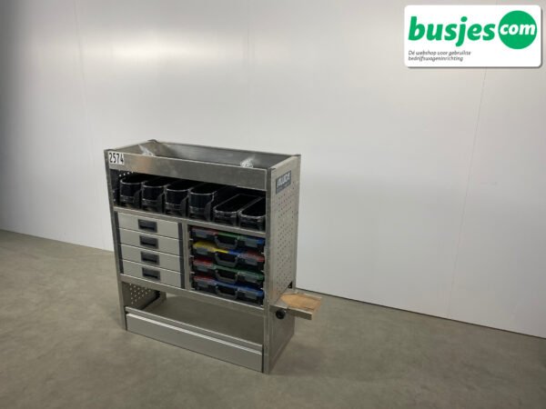 Aluca aluminium bedrijfswageninrichting gebruikt (nr 2574) - Afbeelding 3