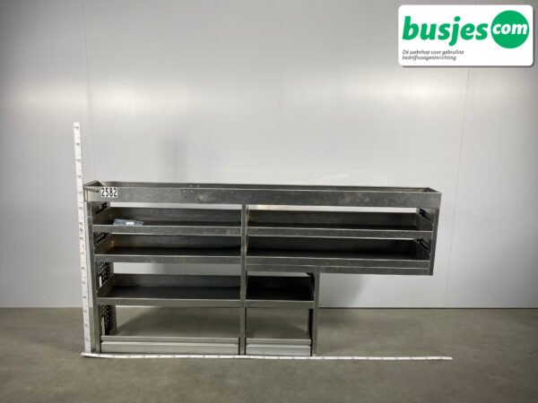 Aluca aluminium bedrijfswageninrichting gebruikt (nr 2582) - Afbeelding 2