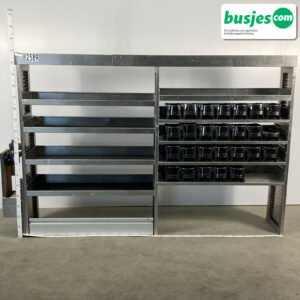 Aluca aluminium bedrijfswageninrichting gebruikt (nr 2589)