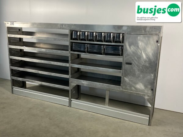 Aluca aluminium bedrijfswageninrichting gebruikt (nr 2590) - Afbeelding 5