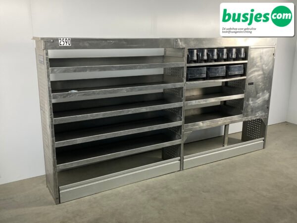 Aluca aluminium bedrijfswageninrichting gebruikt (nr 2590) - Afbeelding 6