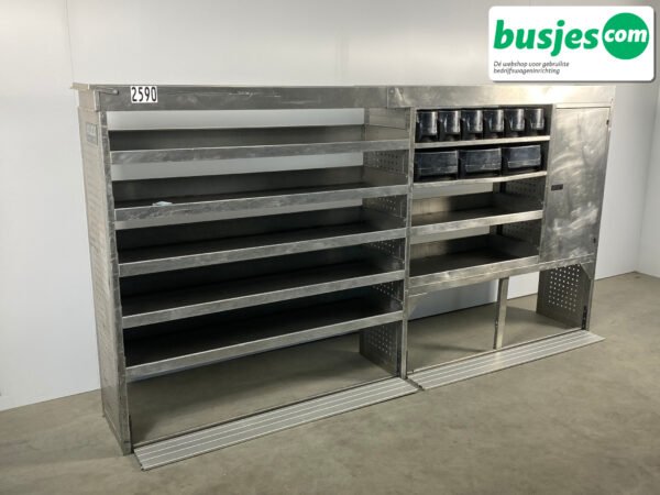 Aluca aluminium bedrijfswageninrichting gebruikt (nr 2590) - Afbeelding 7
